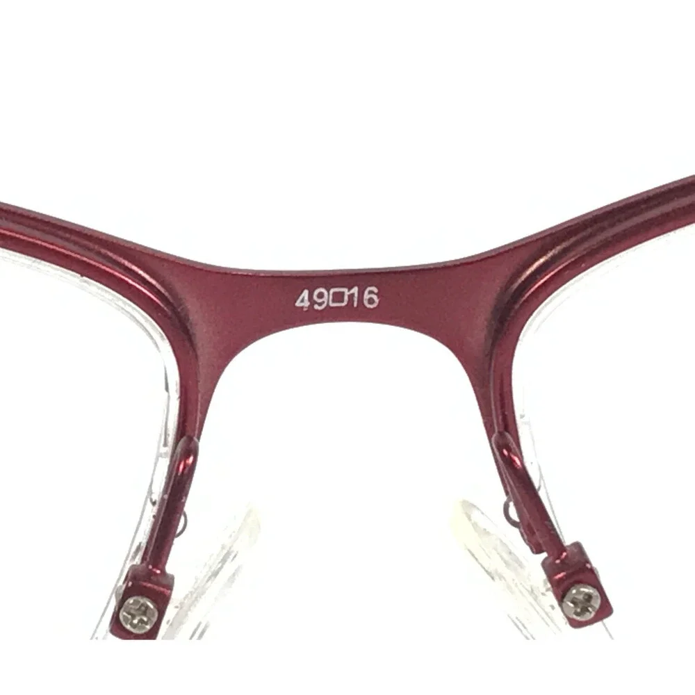 BCBGMAXAZRIA Eyeglasses Frames IRINA WINE Red Brown Cat Eye Half Rim 49-16-125